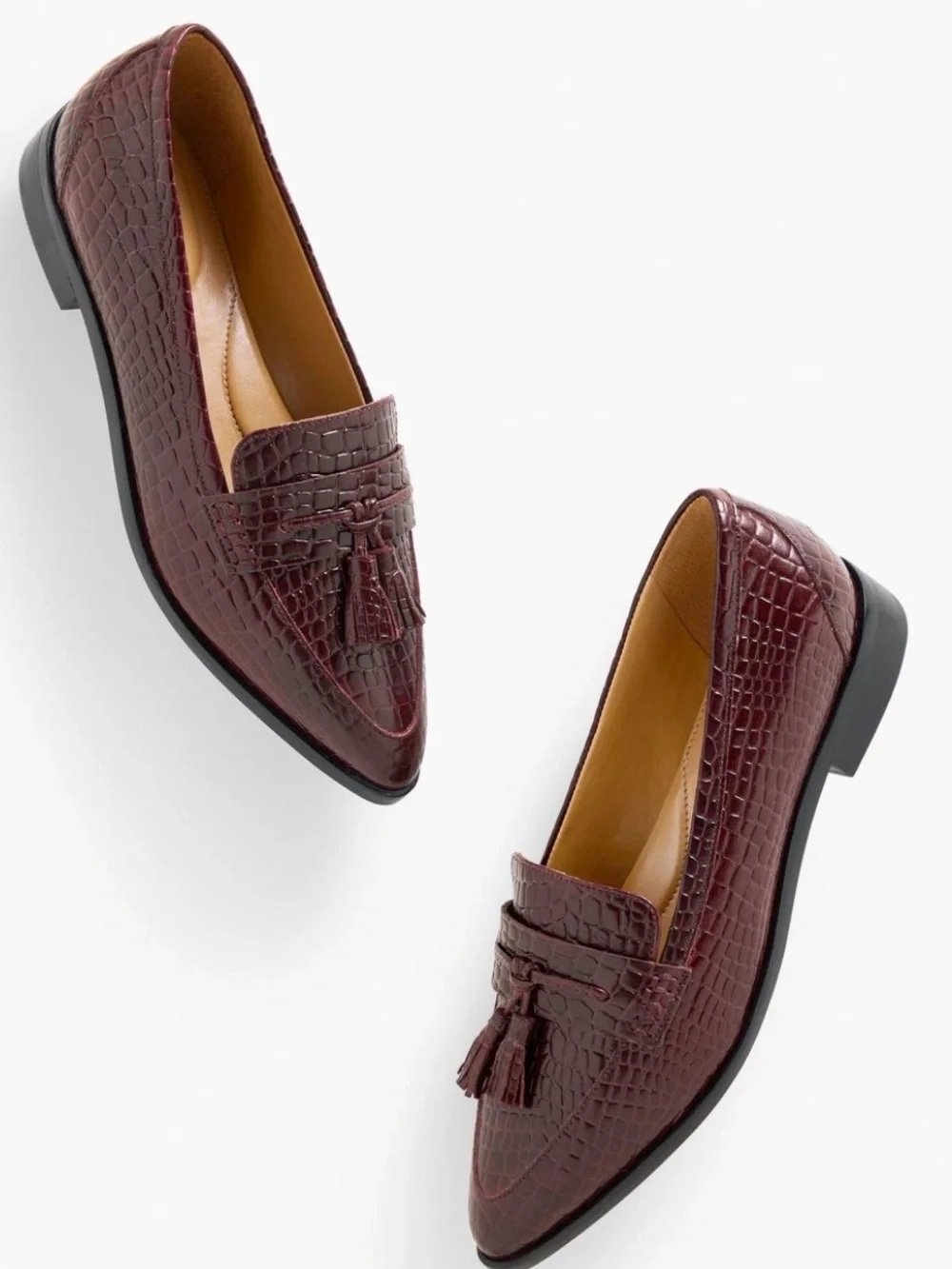 Talbots croc embossed